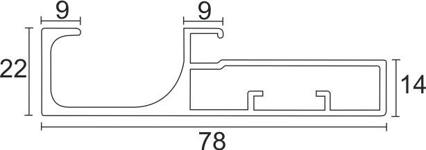 Image: Enox Aluminium Frame Profile EAPS-066 – sleek aluminium framing profile in ALU/SS finish