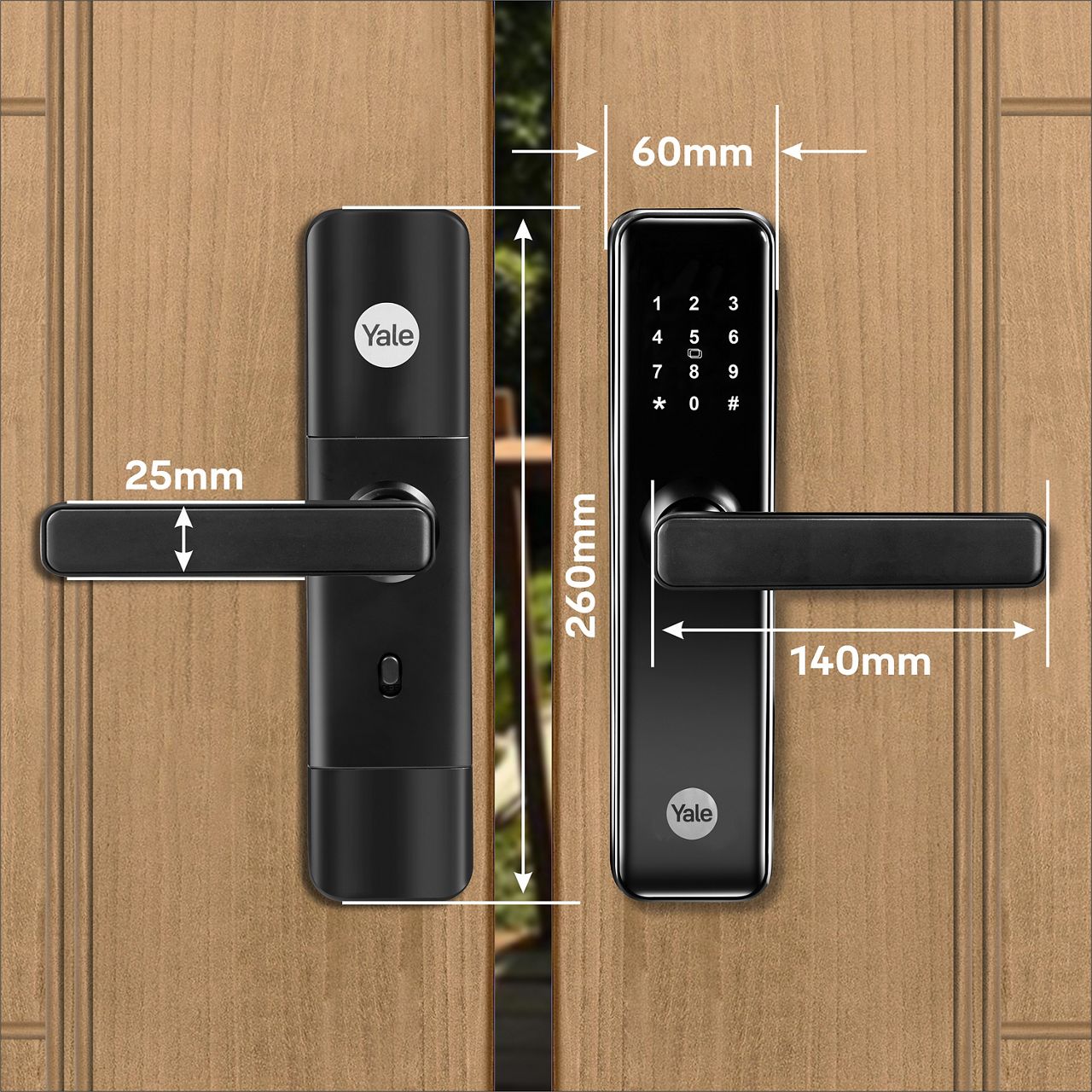 The Yale YDME50 Pro smart lock is a smart and extremely convenient solutions for your home. You can have all the various access option to enter your home either via our new card, personalized PIN code.