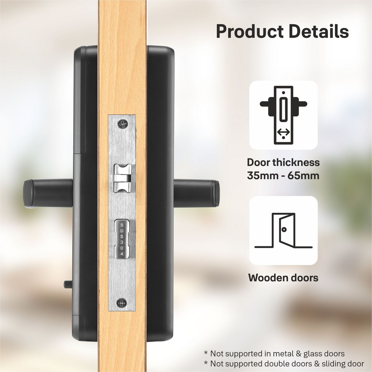 Designed for every home and every lifestyle, Zuri S offers multiple ways to unlock: Fingerprint, PIN code, RFID key tag, or a mechanical key override, so everyone in the family can use it their way.