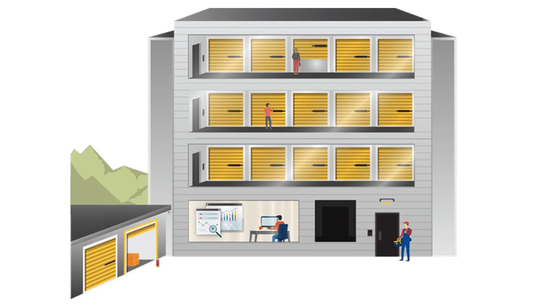 self storage illustration