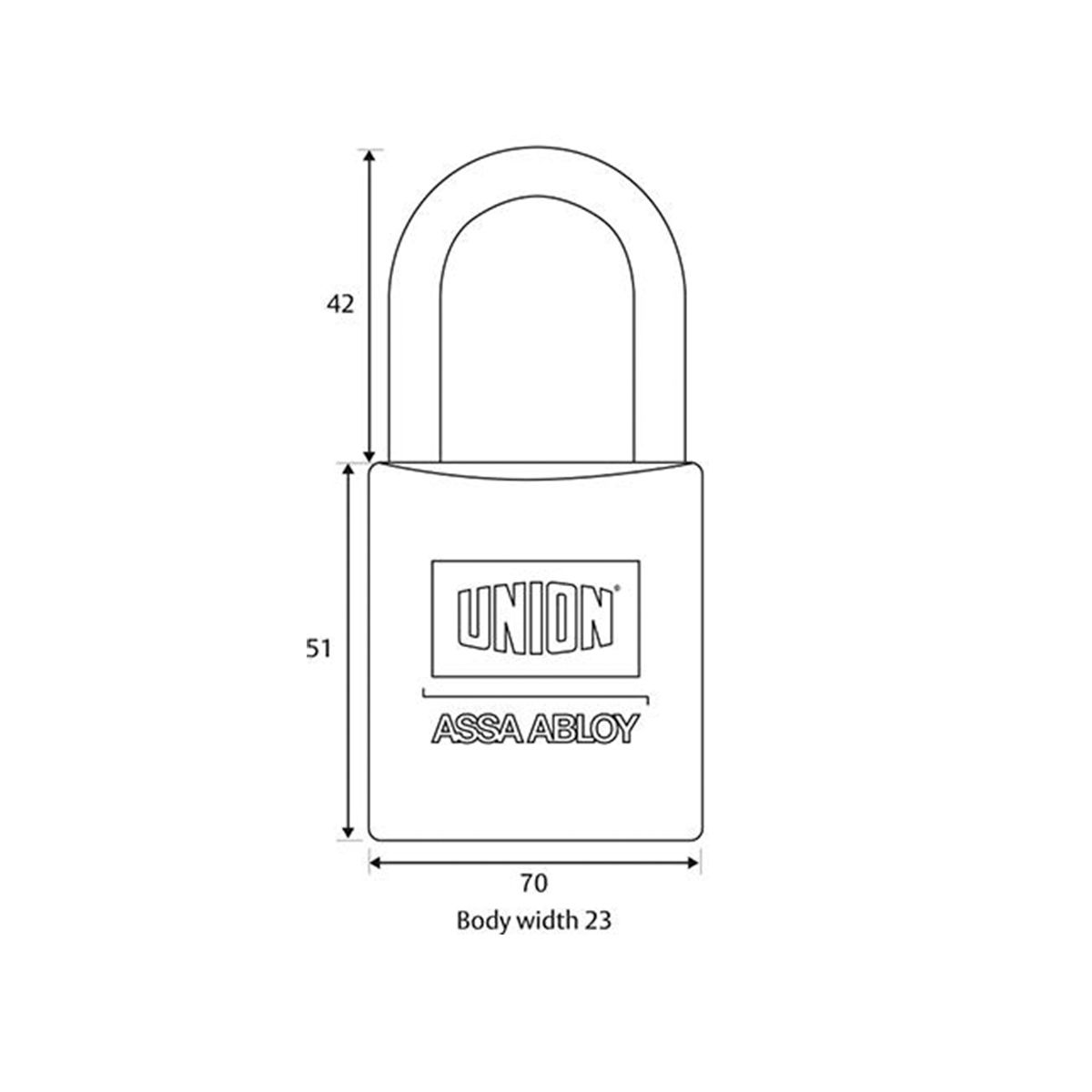 Image: 70mm Padlock Hardened Steel Shackle