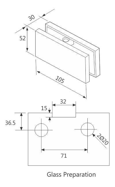 Image: 76999-enox-glass-patch-fitting-cutout-epf-716.jpg
