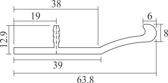 Image: Enox Aluminium Edge Profile EAPS-125 – sleek protective edge profile
