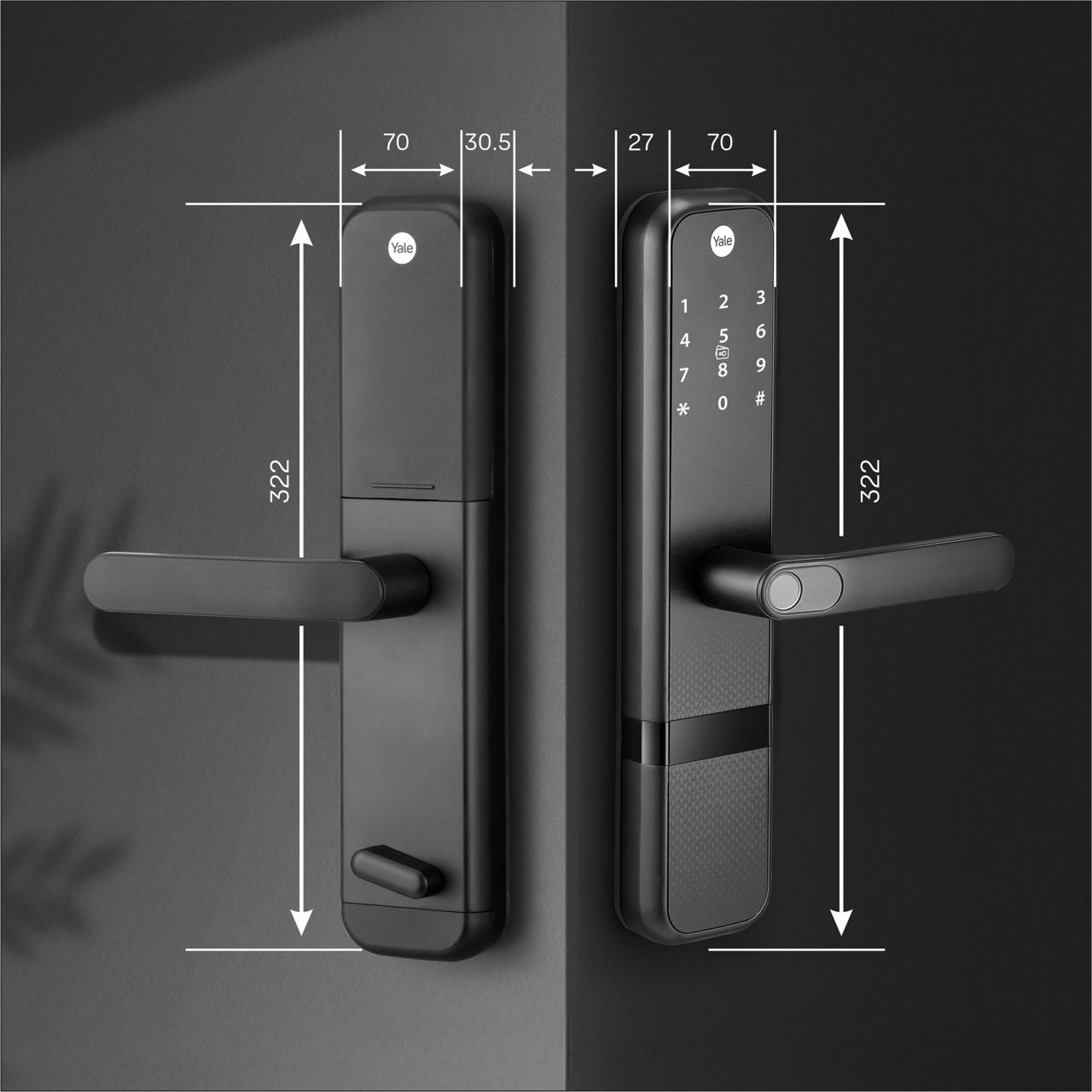 Yale Zuri is more than just a smart lock—it’s peace of mind, redefined. Designed with built-in Bluetooth, it seamlessly connects to the Yale Home App, giving you complete control over your door, no matter where you are.