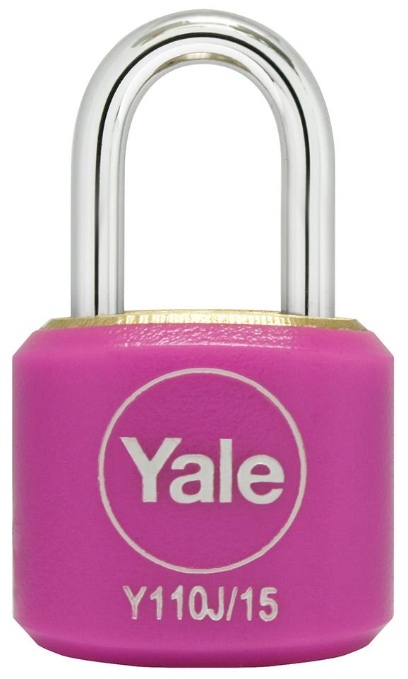 Image: 856ca-yale-y110j151112-indoor-brass-padlock-pink