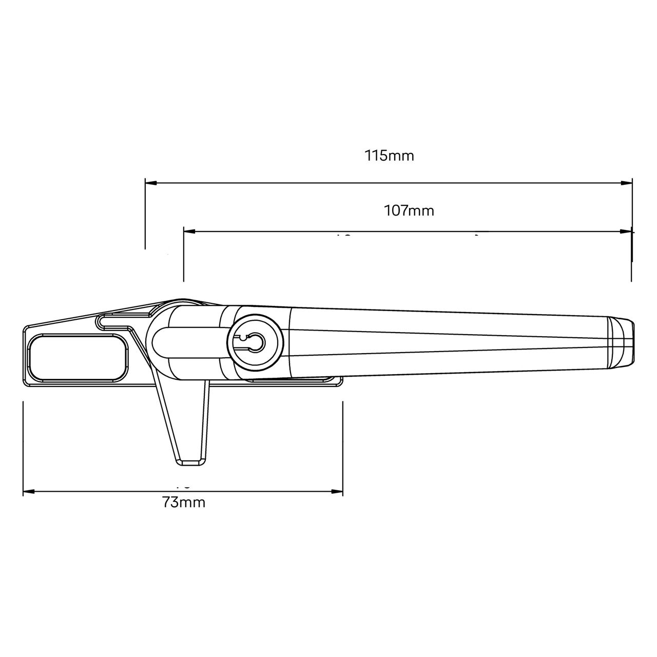 Image: 9mm Locking Dimensions