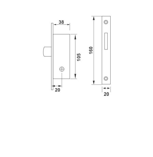 Image: 86940-enox-dead-lock-cutout-edl-007.jpg