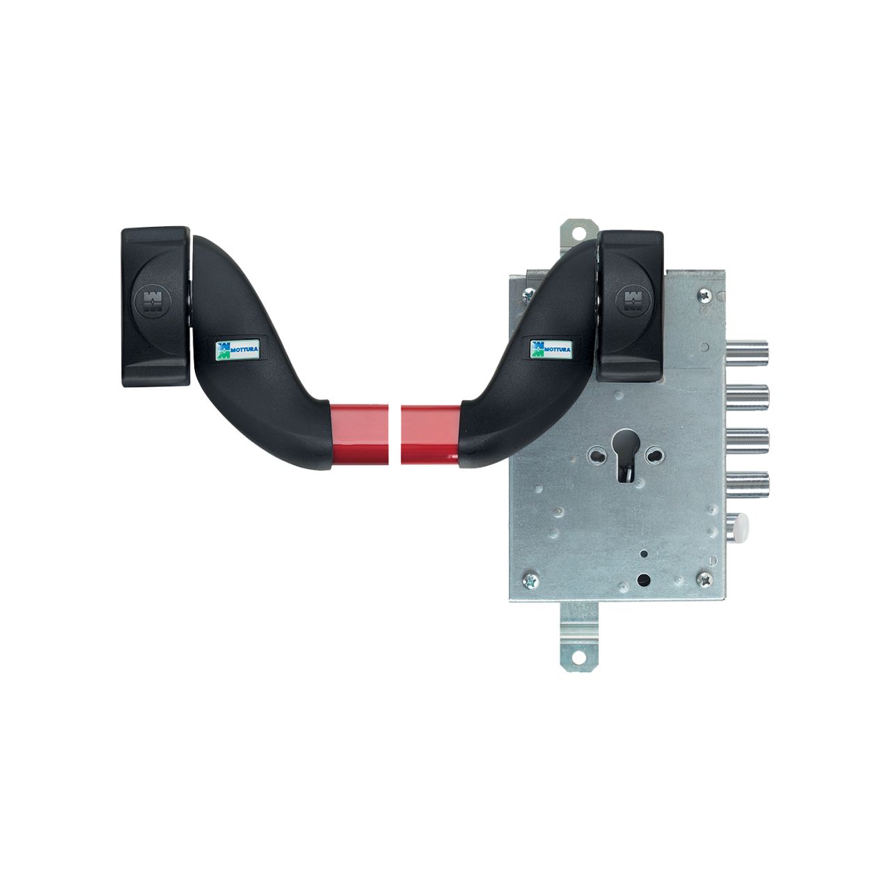 Lock with panic bar