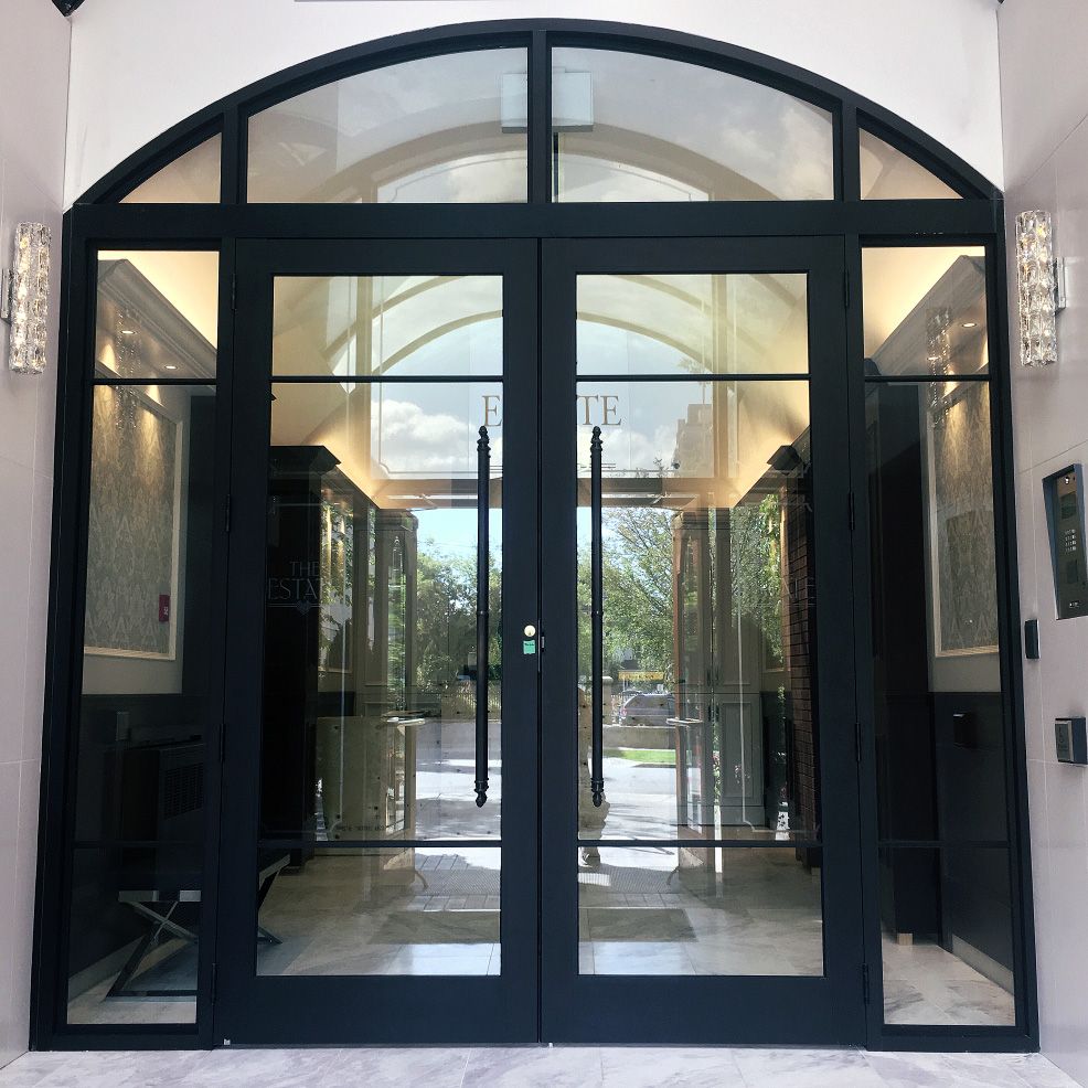 8700 overhead concealed swing door on a vintage door in Calgary