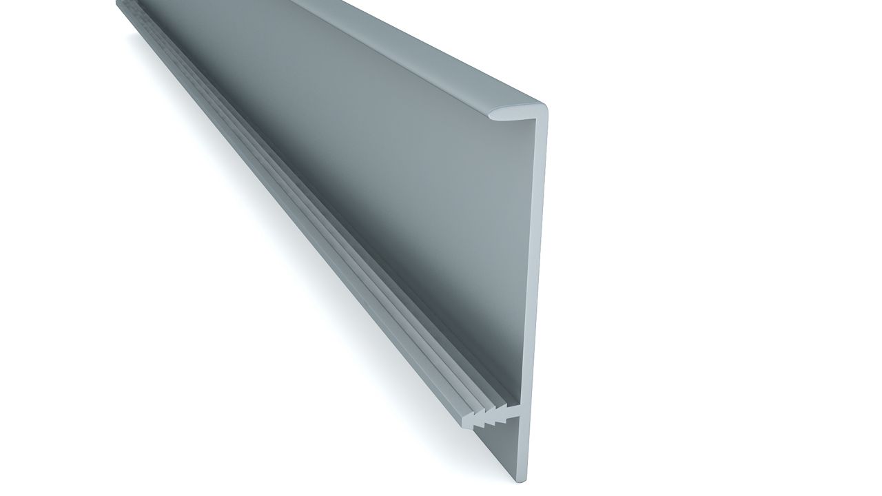 Enox Aluminium Edge Profile EAPS-126 with handle in ALU/SS finish