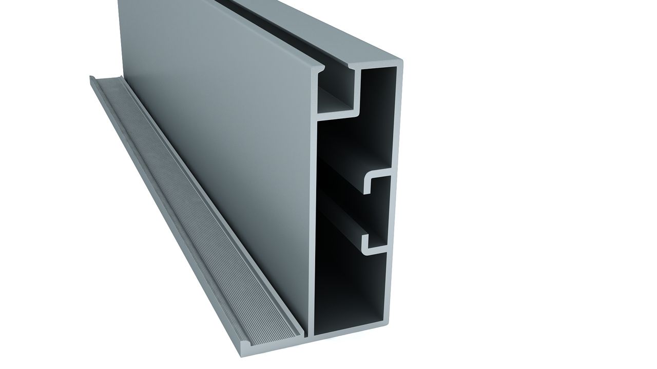 Enox Aluminium Frame Profile EAPS-089 with handle – ALU / SS finish