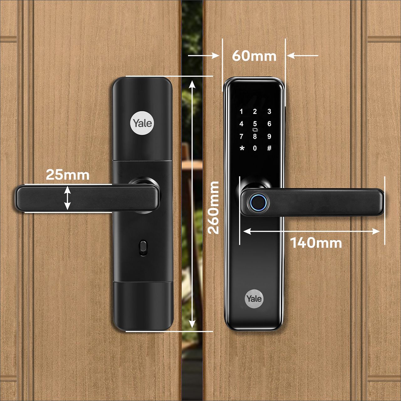 The Yale YDME50 NxT smart lock is a smart and extremely convenient solutions for your home. You can have all the various access option to enter your home either via our new biometric fingerprint scan, personalized PIN code.