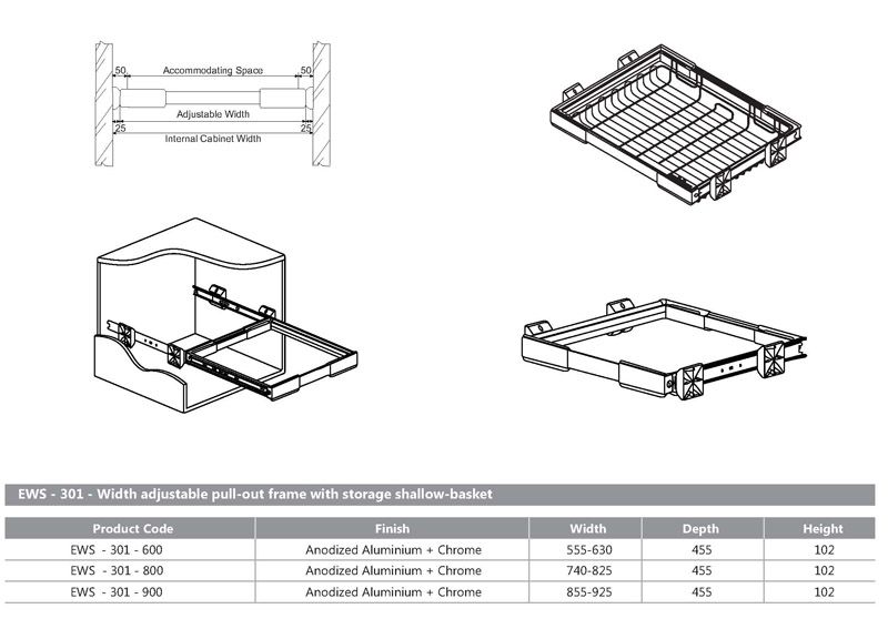 Image: 93723-enox-pull-out-basket-and-organisers-cutout-ews-301.jpg