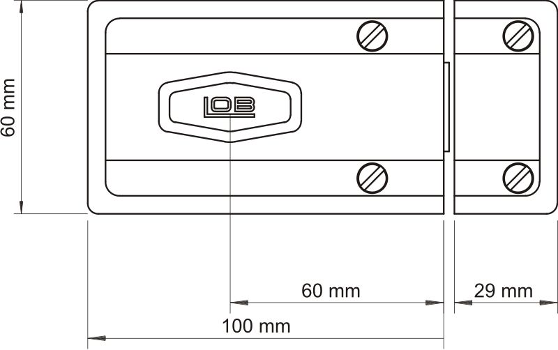 Image: Zamek wierzchni TAURUS XT (TC611) rysunek