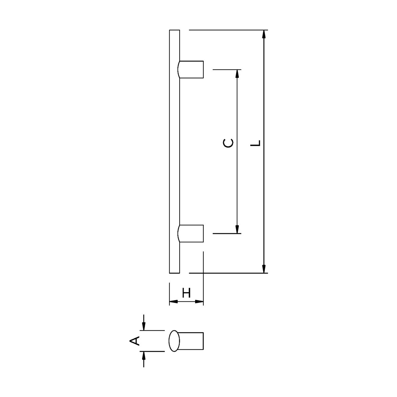Image: 45d83-pull-handle_model-no--aap204-linedrawing.jpg