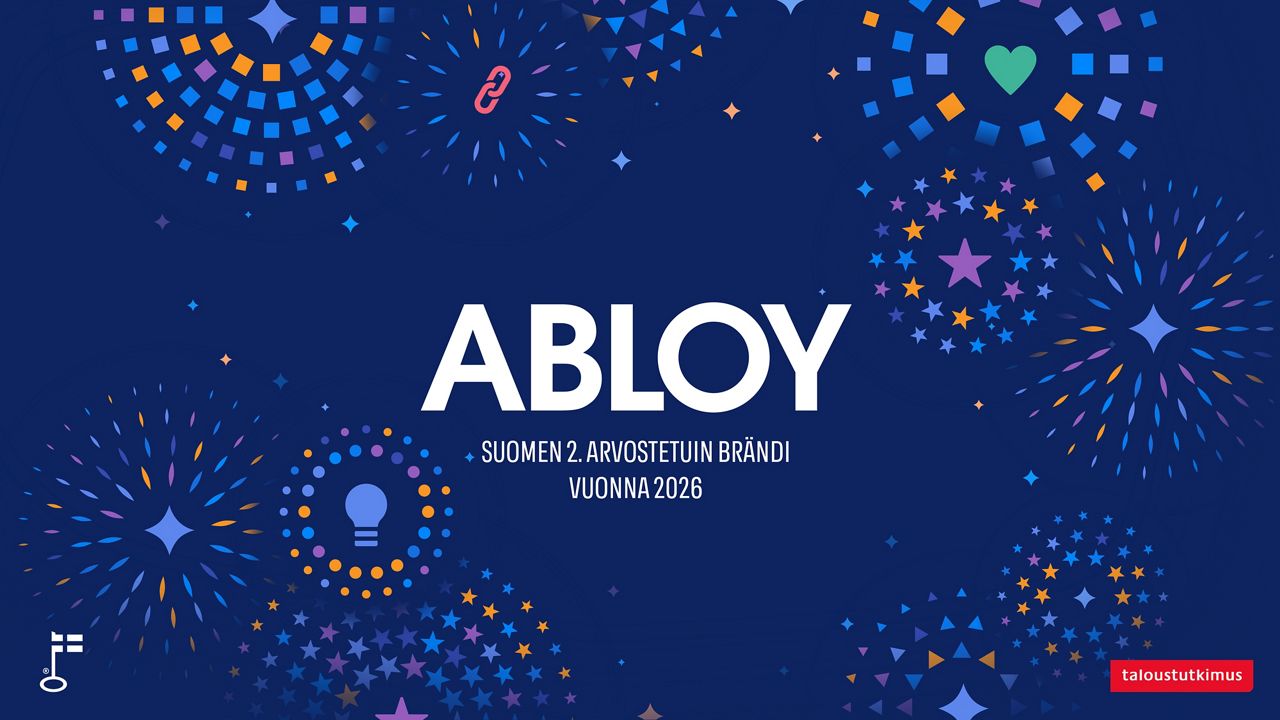 ABLOY jatkaa Suomen arvostetuimpien brändien joukossa