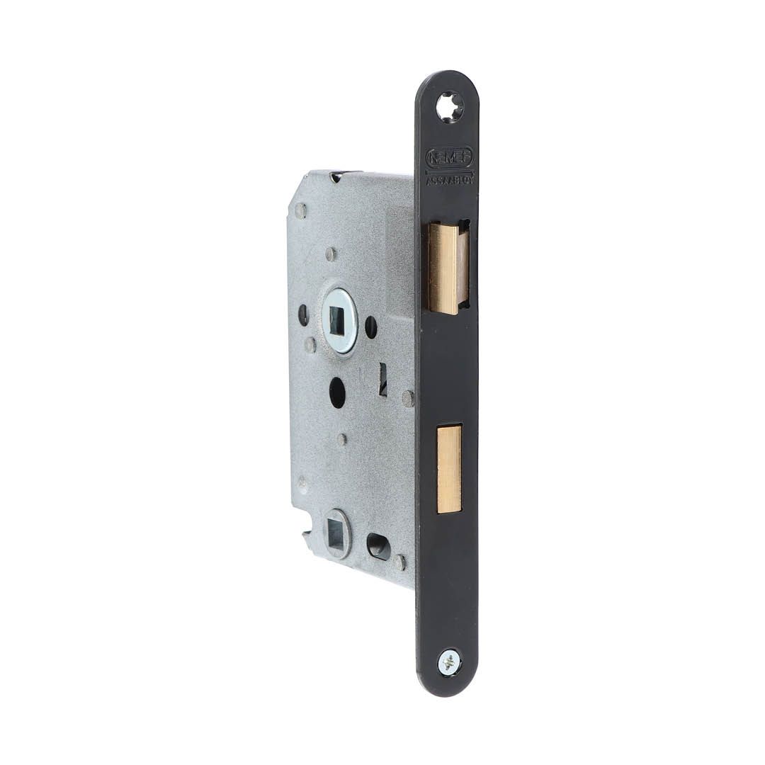 Nemef badkamer/WC slot 1264/3 63mm met zwart gelakte voorplaat
