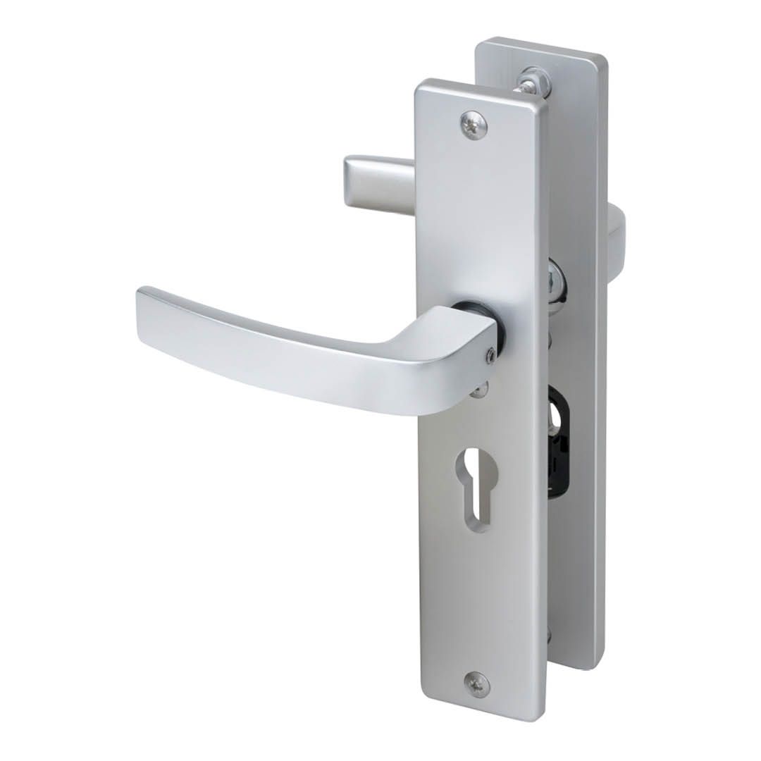 Image: Nemef Veiligheidsbeslag langschild kruk/kruk 3417-II 55mm anti-kerntrek