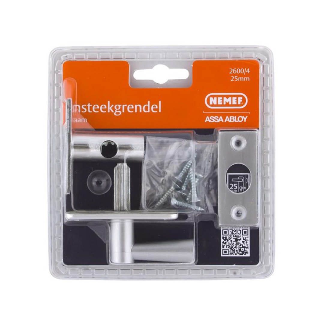 Nemef insteekgrendel 2600/4-25mm