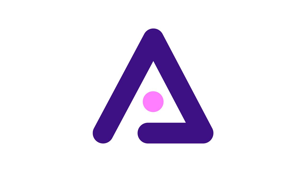 ALCEA's avatar: a purple triangle shape with a pink dot in the middle.