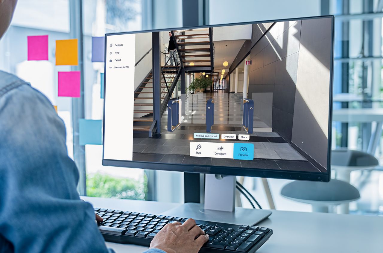 AR tool on computer