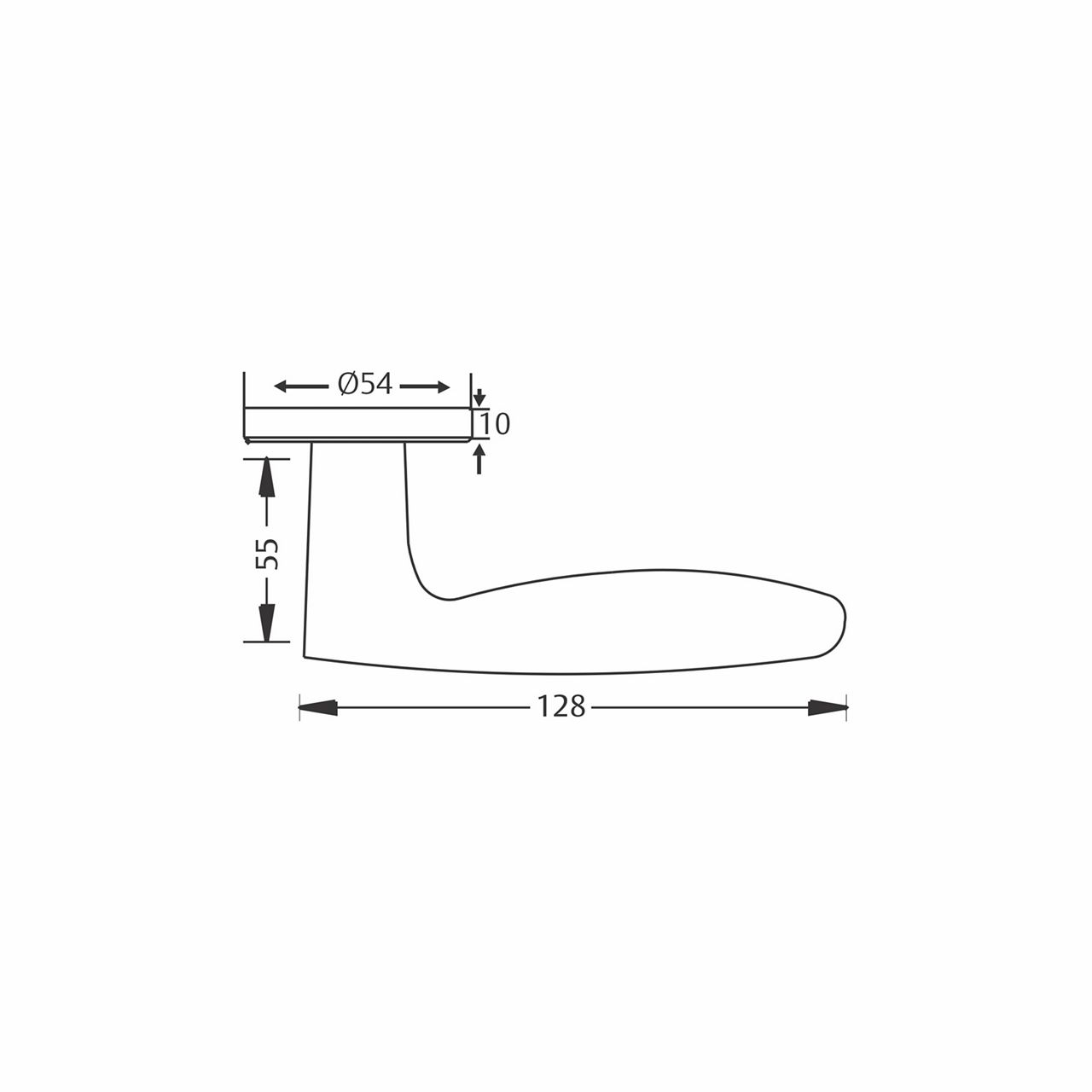Image: Lever Handle ASL-050 CutOut Details