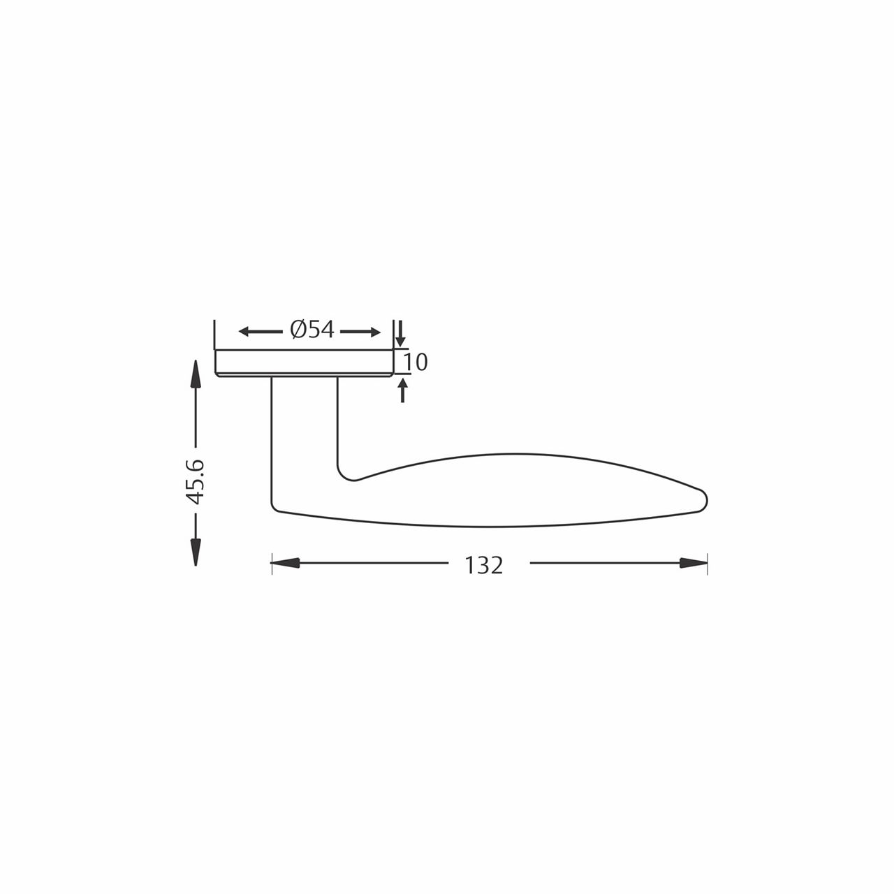 Image: Lever Handle ASL - 070 CutOut Detail