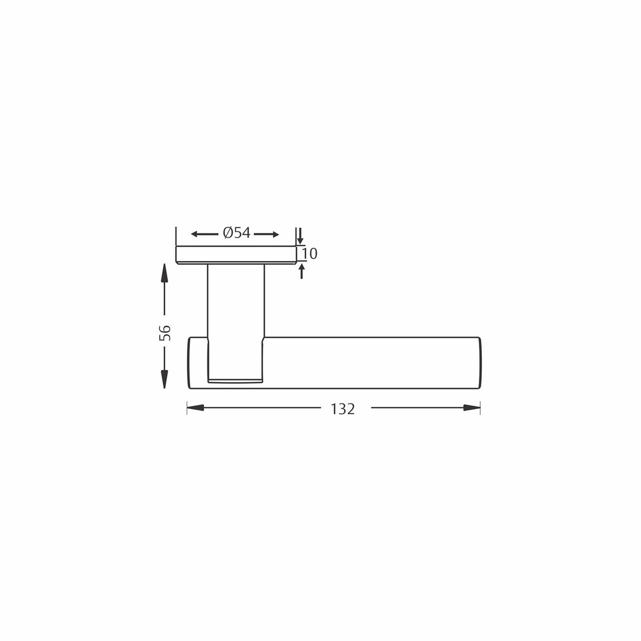 Image: Lever Handle ASL - 080 CutOut Detail
