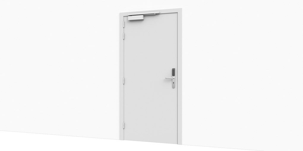 Draadloos gecontroleerde deur - voorkant