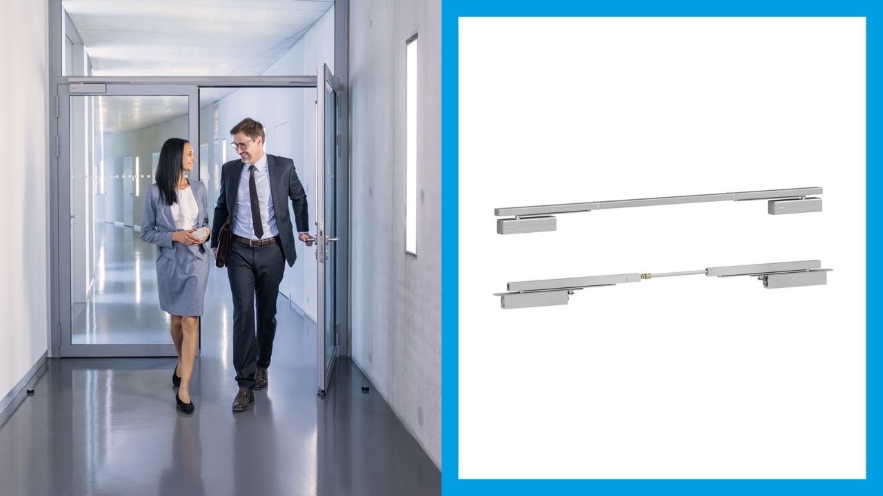 En ASSA ABLOY dobbeltdørs dørlukker