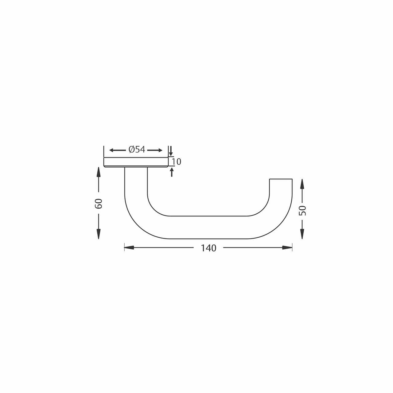 Image: Lever Handle ATL - 010 CutOut Detail