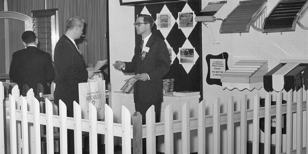 Jerith sales person at a trade show