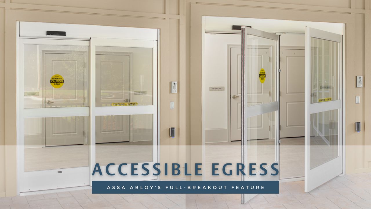 ASSA ABLOY's full breakout function: an example of accessible means of egress