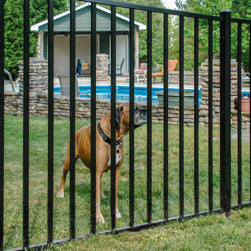 Jerith Aero aluminum fence in style #000