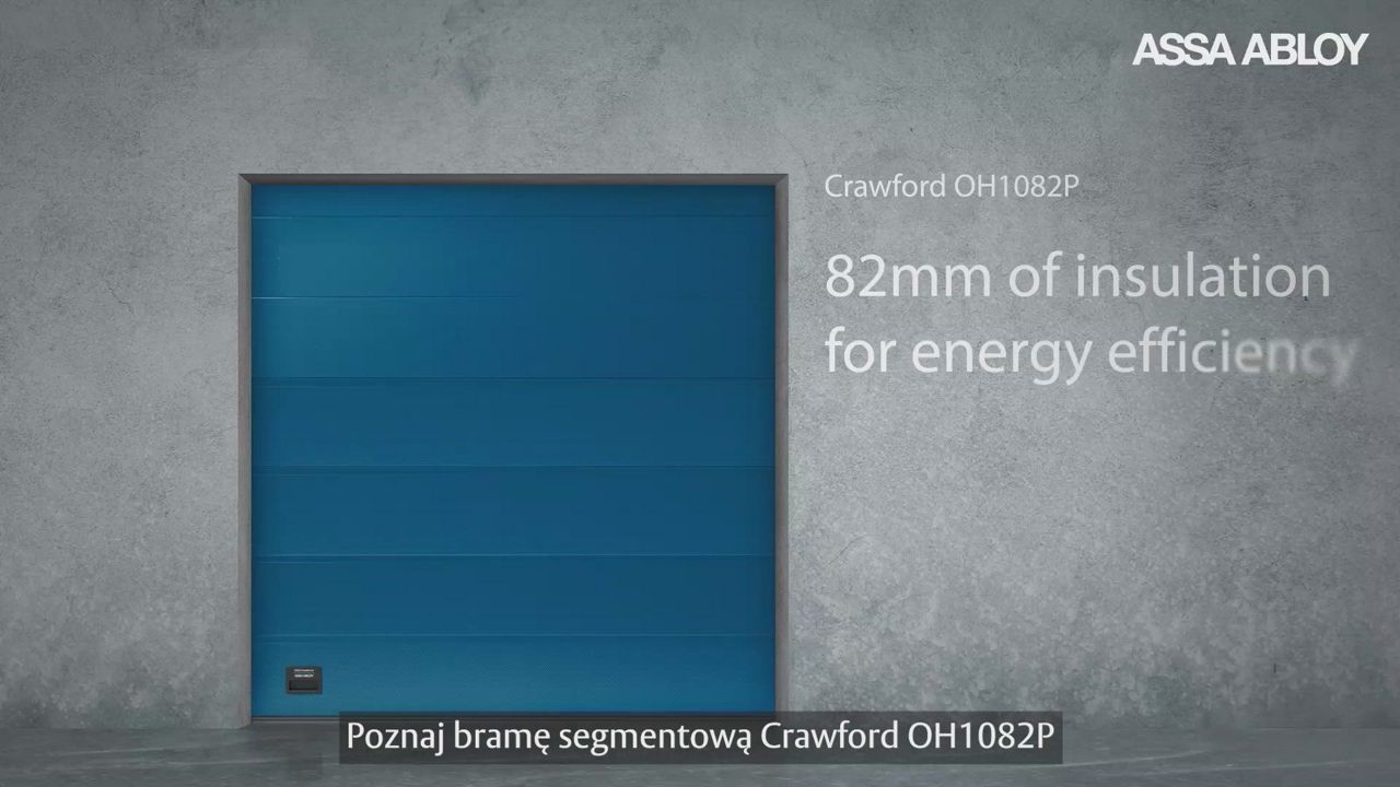 Video: Brama segmentowa Crawford OH1082P o wysokiej izolacyjności.