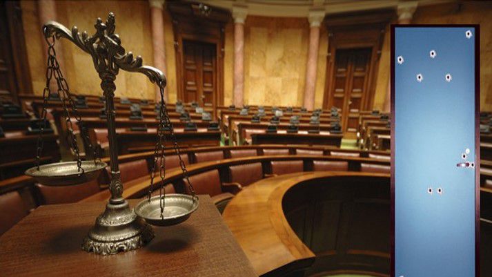 Bullet resistant door