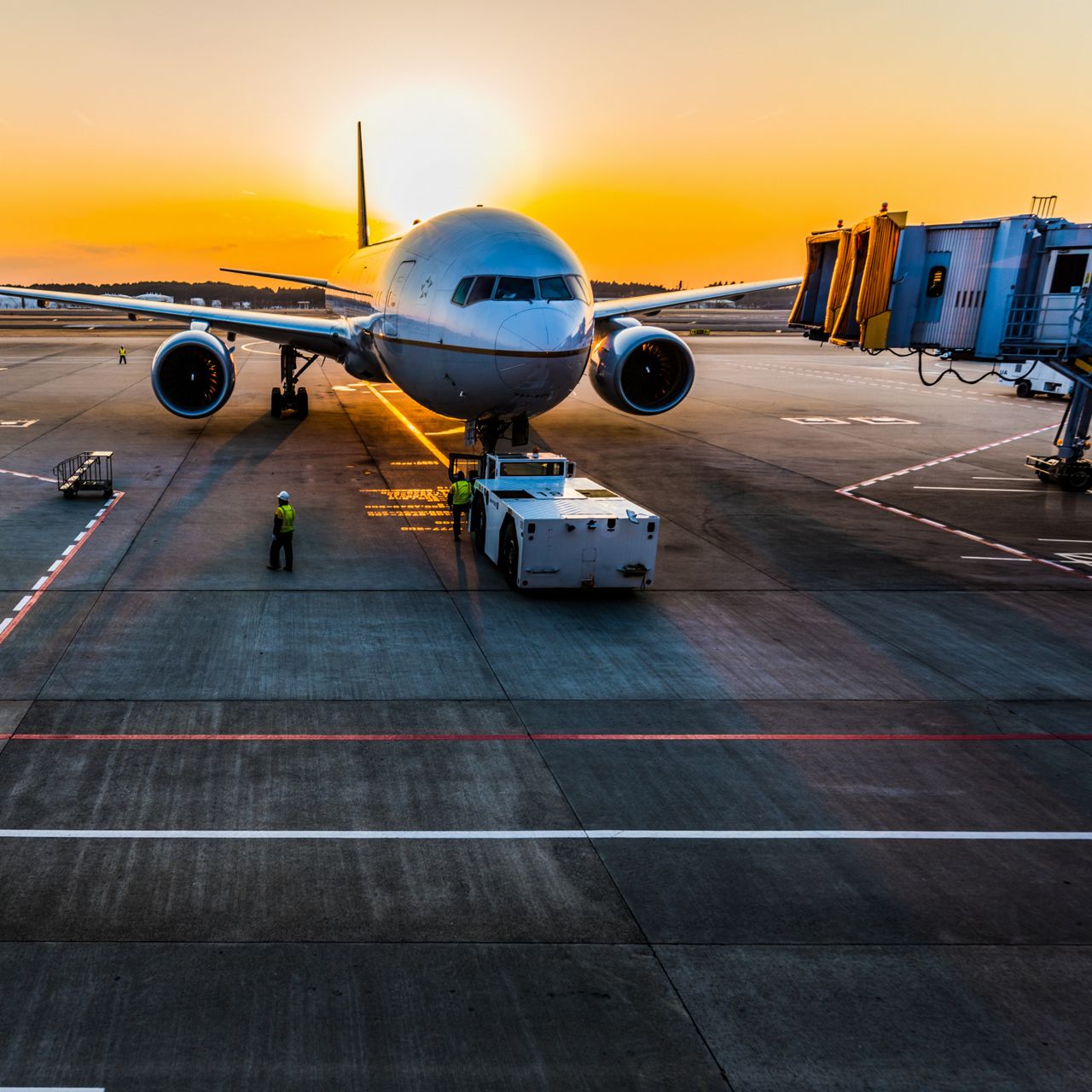 Large aircraft hangar with Megadoors.