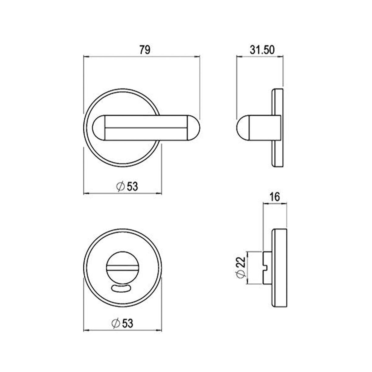 Image: Bathroom Escutcheon