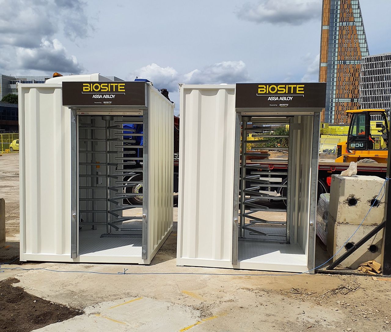 High quality robust access control turnstiles for construction sites