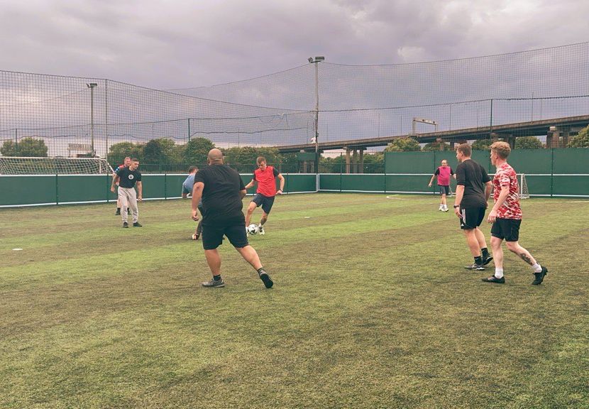 Biosite vs F.I.R.S.T Football team in charity tournament