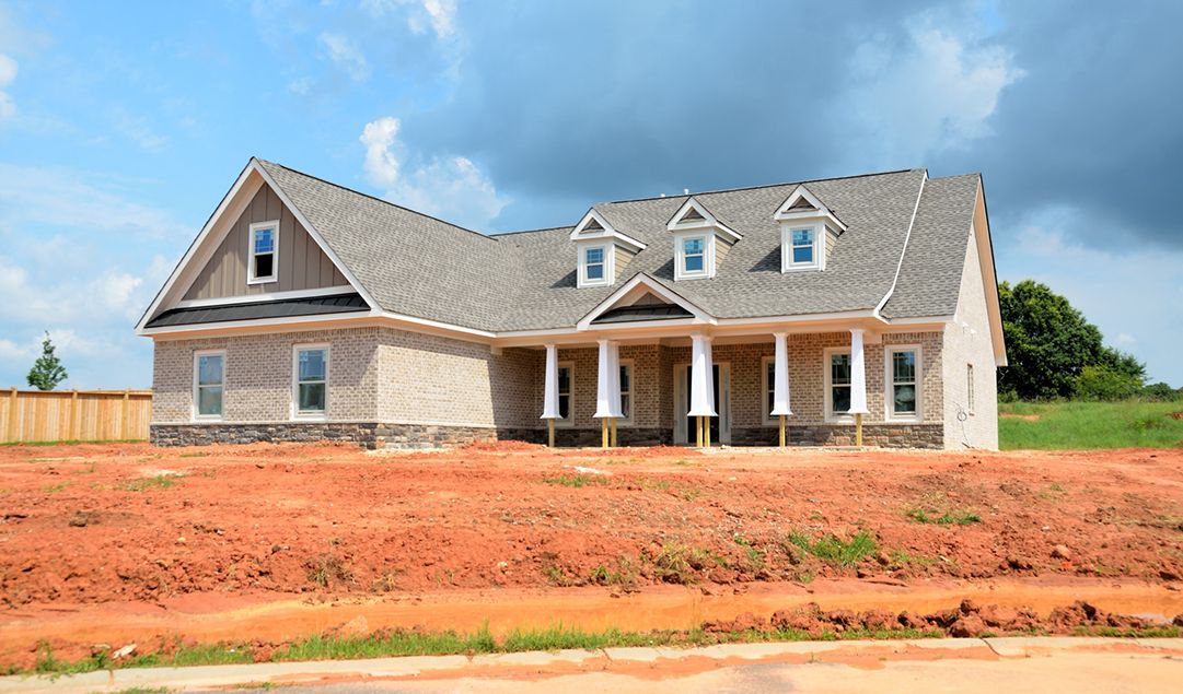 A new home build that is almost complete.