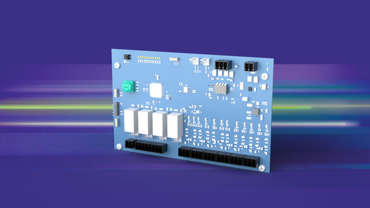 Extension Board - CE, on purple background