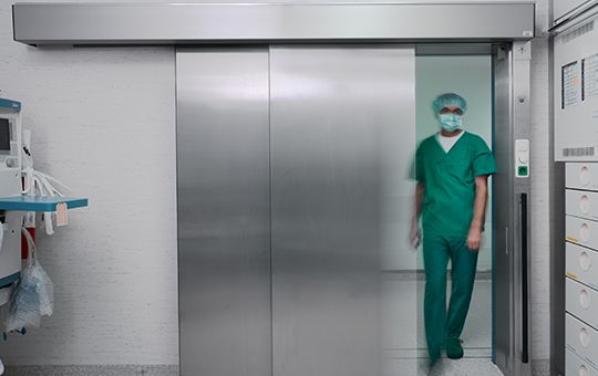 CLEAN T2 telescopic hygienic door