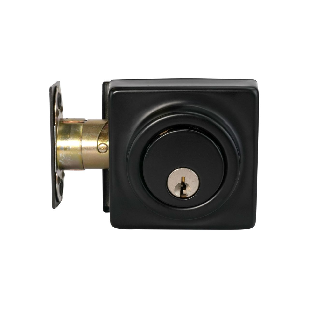 Image: Casa Square Rose Deadbolt in Matt Black