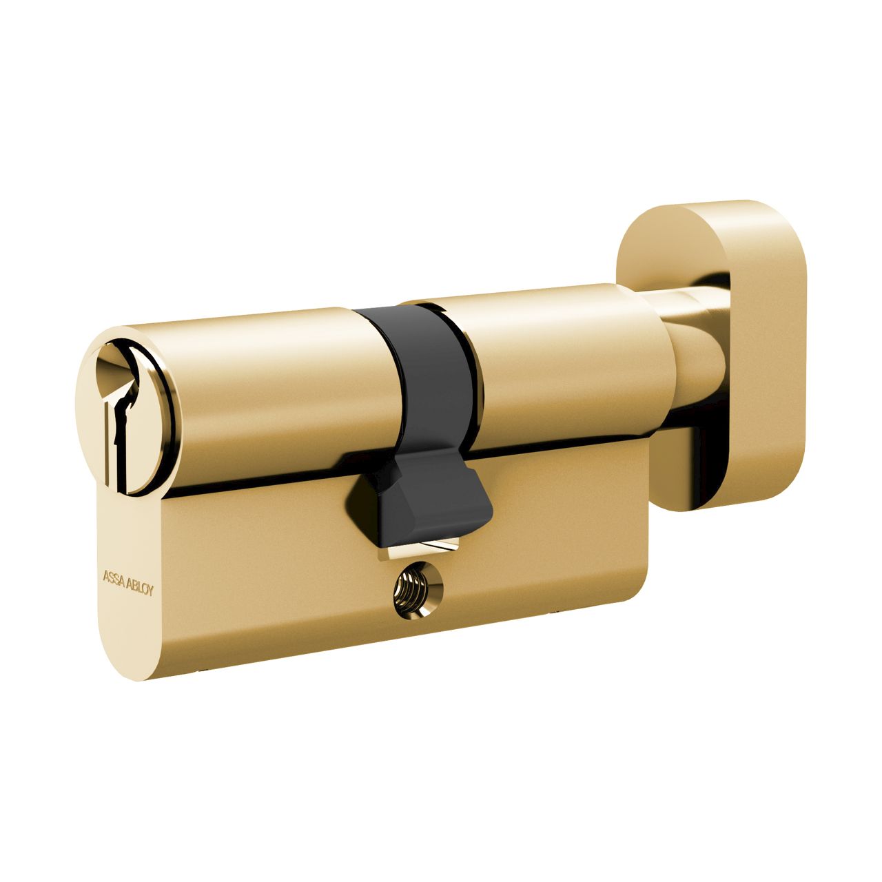 Cilindru europrofil dublu cu buton CYS00 alama