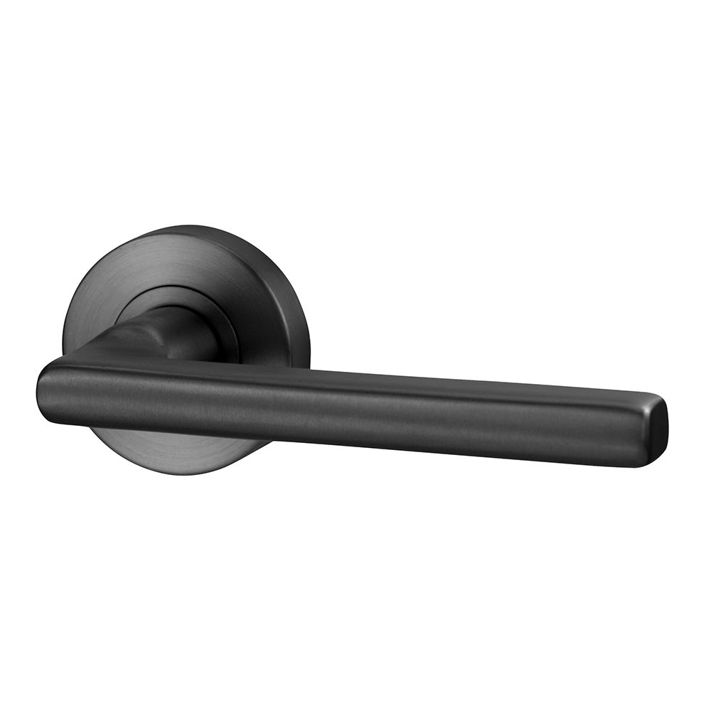 Madrid Matte Black Bed and Bath Door Knob