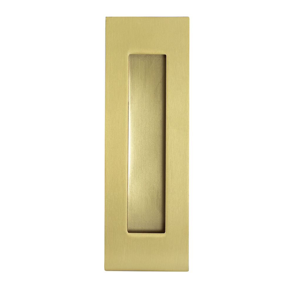 Vivid Flush Pull Satin Brass