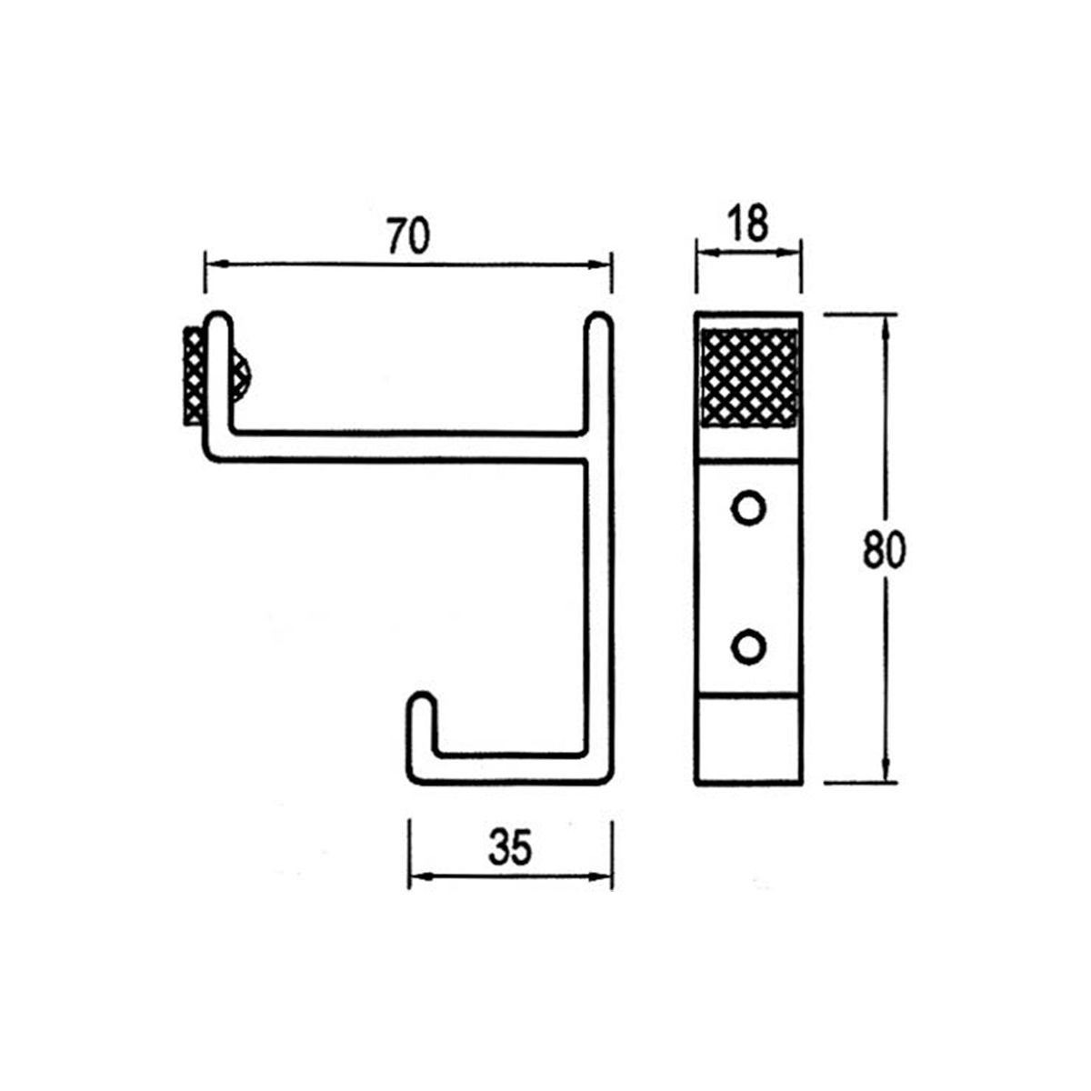 Image: Coat Hook Rubber Tipped