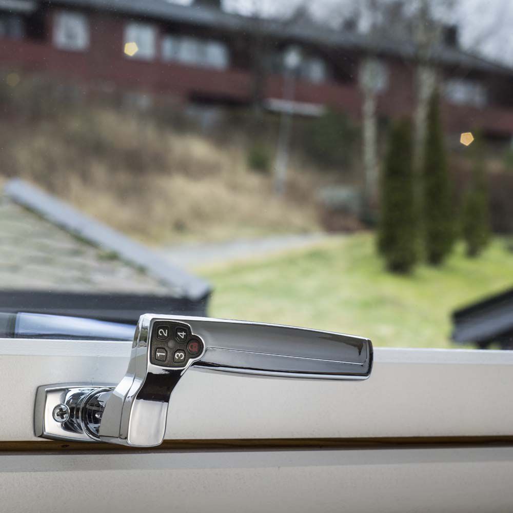 En Code Handle elektronisk lås til terrassedøre og vinduer