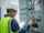 Auditor inspecting electrical system